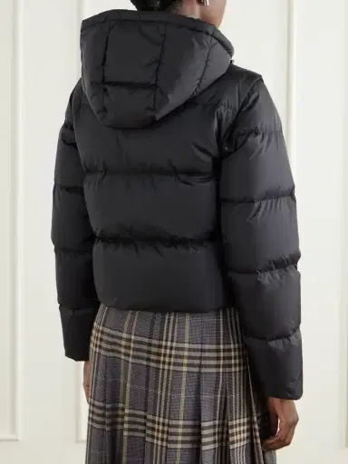 Burberry Hooded Logo-appliquéd Quilted Shell Jacket | Thumbnail 4