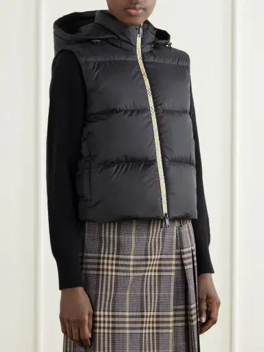 Burberry Hooded Logo-appliquéd Quilted Shell Jacket | Thumbnail 6