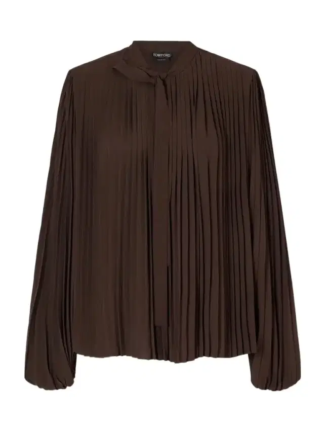 Tom Ford Pleated Crepe De Chine Blouse