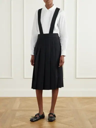 Comme des Garçons GIRL Pinafore Wool Midi Skirt | Thumbnail 2