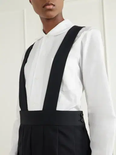 Comme des Garçons GIRL Pinafore Wool Midi Skirt | Thumbnail 4