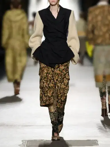 Dries Van Noten Ribbed Wool And Cashmere-blend Trimmed Wool-twill Jacket | Thumbnail 5