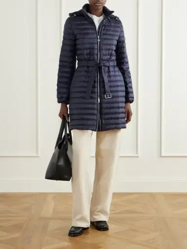 Burberry Hooded Belted Quilted Shell Coat | Thumbnail 2 Burberry Hooded Belted Quilted Shell Coat | Thumbnail 2