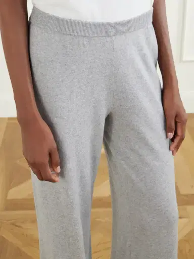 ÉTERNE Cotton And Cashmere-blend Wide-leg Pants | Thumbnail 5 ÉTERNE Cotton And Cashmere-blend Wide-leg Pants | Thumbnail 5