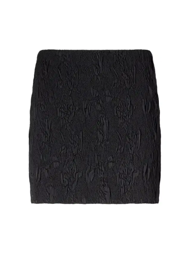 Balmain Floral-jacquard Cloque Mini Skirt