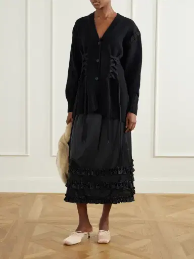 Simone Rocha Sculpted Corset Merino Wool Cardigan | Thumbnail 2 Simone Rocha Sculpted Corset Merino Wool Cardigan | Thumbnail 2