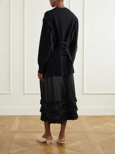Simone Rocha Sculpted Corset Merino Wool Cardigan | Thumbnail 3 Simone Rocha Sculpted Corset Merino Wool Cardigan | Thumbnail 3