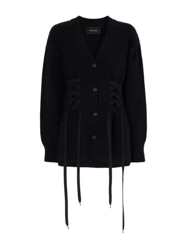 Simone Rocha Sculpted Corset Merino Wool Cardigan