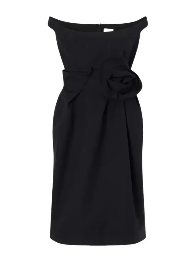 Magda Butrym Floral-appliquéd Off-the-shoulder Cotton Midi Dress