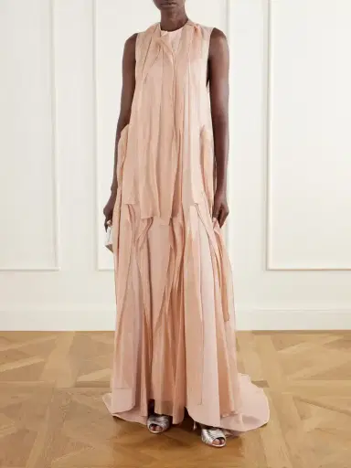 Maticevski Beseech Draped Pleated Crepe And Satin Gown | Thumbnail 2 Maticevski Beseech Draped Pleated Crepe And Satin Gown | Thumbnail 2