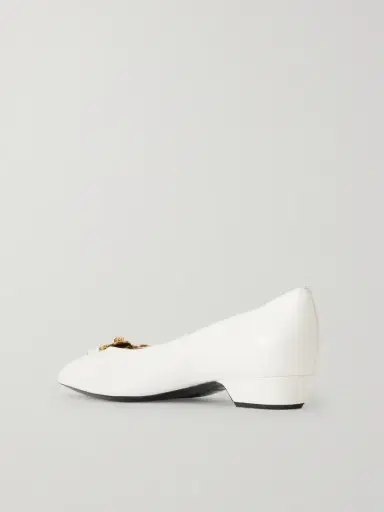 Versace Medusa-embellished Leather Ballet Flats | Thumbnail 3 Versace Medusa-embellished Leather Ballet Flats | Thumbnail 3