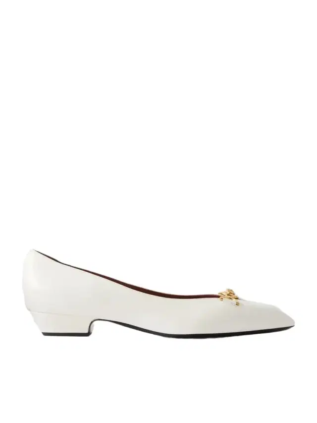 Medusa-embellished Leather Ballet Flats Medusa-embellished Leather Ballet Flats