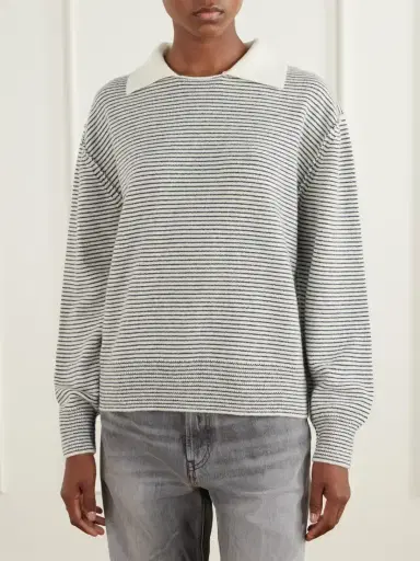 mfpen Charming Striped Wool Polo Sweater | Thumbnail 3 mfpen Charming Striped Wool Polo Sweater | Thumbnail 3