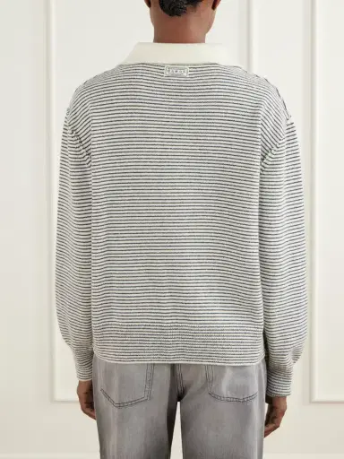 mfpen Charming Striped Wool Polo Sweater | Thumbnail 4 mfpen Charming Striped Wool Polo Sweater | Thumbnail 4