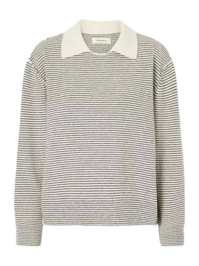 mfpen Charming Striped Wool Polo Sweater