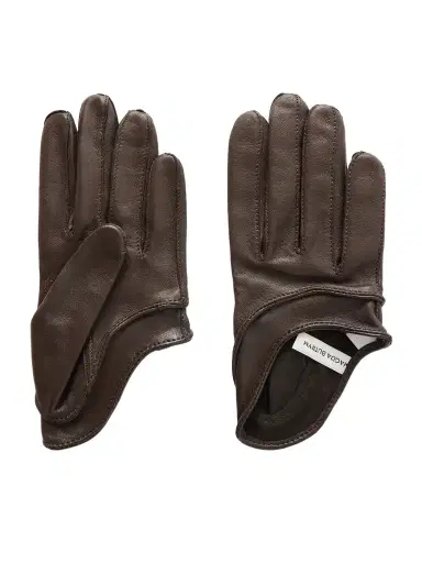 Magda Butrym Leather Paneled Gloves | Thumbnail 1 Magda Butrym Leather Paneled Gloves | Thumbnail 1