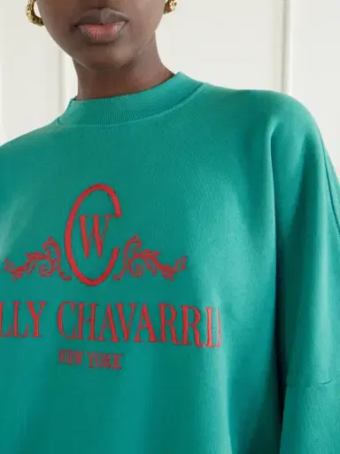 Willy Chavarria Chavantino Logo-embroidered Cotton-jersey Sweatshirt | Thumbnail 4