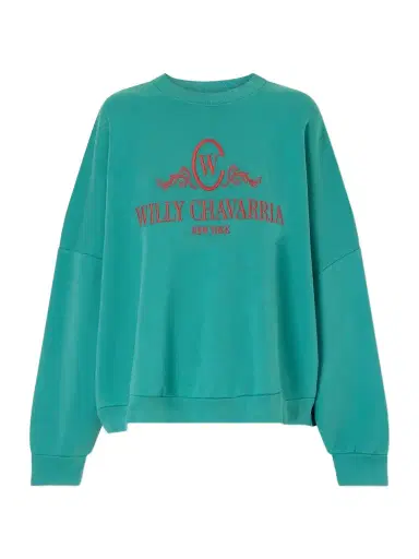 Willy Chavarria Chavantino Logo-embroidered Cotton-jersey Sweatshirt | Thumbnail 1