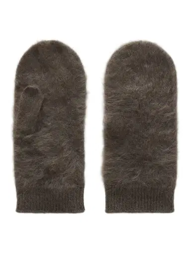 Lisa Yang Brushed-cashmere Mittens | Thumbnail 1 Lisa Yang Brushed-cashmere Mittens | Thumbnail 1