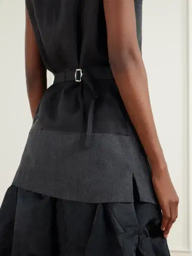 Comme des Garçons Comme des Garçons Wool-gabardine And Taffeta Vest | Thumbnail 4 Comme des Garçons Comme des Garçons Wool-gabardine And Taffeta Vest | Thumbnail 4