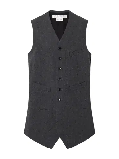 Comme des Garçons Comme des Garçons Wool-gabardine And Taffeta Vest | Thumbnail 1 Comme des Garçons Comme des Garçons Wool-gabardine And Taffeta Vest | Thumbnail 1