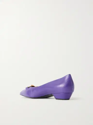 Versace Medusa-embellished Leather Ballet Flats | Thumbnail 3 Versace Medusa-embellished Leather Ballet Flats | Thumbnail 3