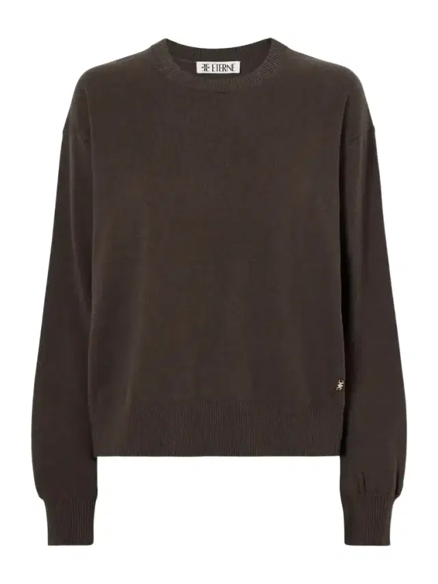 ÉTERNE Cotton And Cashmere-blend Sweater