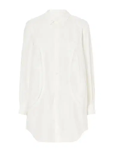 Comme des Garçons Comme des Garçons Paneled Frayed Poplin Shirt | Thumbnail 1 Comme des Garçons Comme des Garçons Paneled Frayed Poplin Shirt | Thumbnail 1