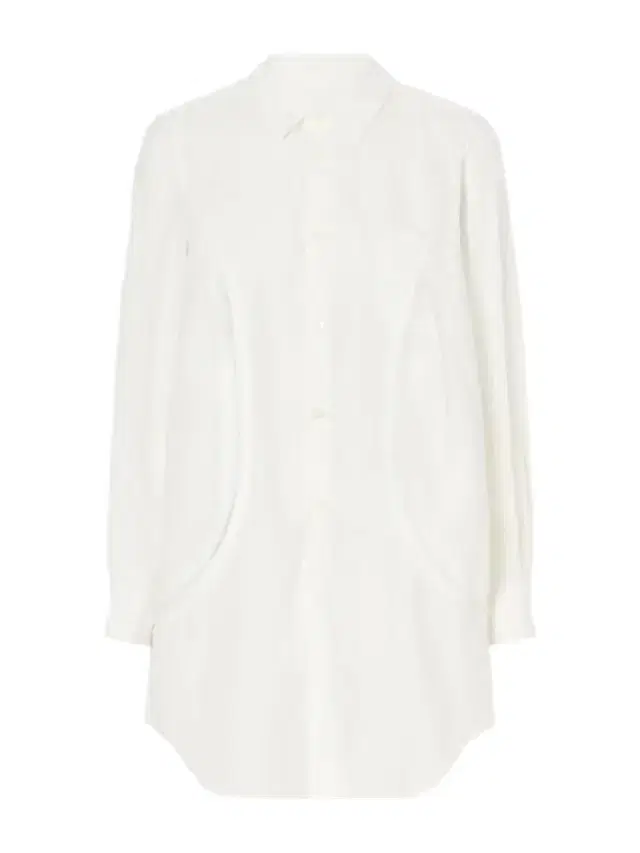 Comme des Garçons Comme des Garçons Paneled Frayed Poplin Shirt