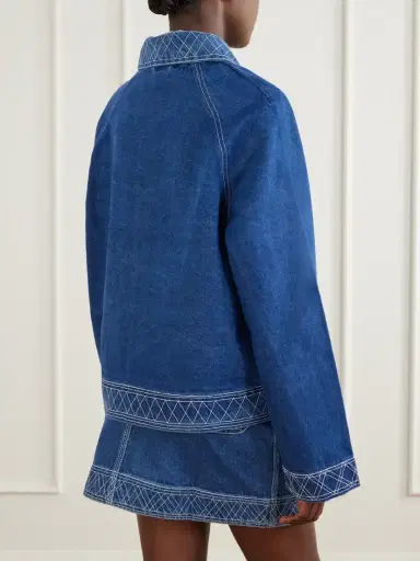 BODE Embroidered Denim Jacket | Thumbnail 4 BODE Embroidered Denim Jacket | Thumbnail 4