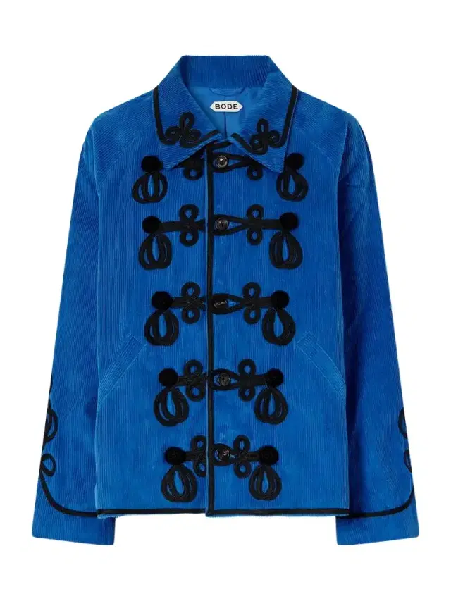 BODE Stagecoach Embellished Embroidered Cotton-corduroy Jacket