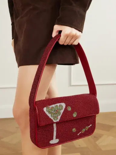 Staud Tommy Bead-embellished Shoulder Bag | Thumbnail 2 Staud Tommy Bead-embellished Shoulder Bag | Thumbnail 2