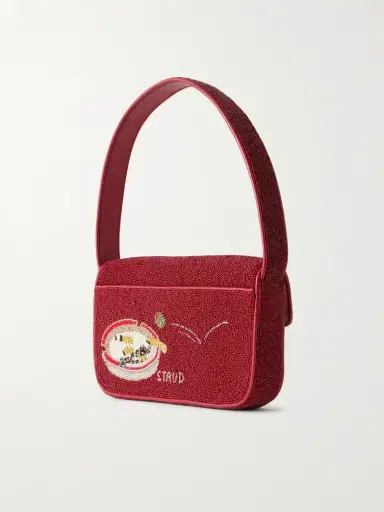 Staud Tommy Bead-embellished Shoulder Bag | Thumbnail 4 Staud Tommy Bead-embellished Shoulder Bag | Thumbnail 4