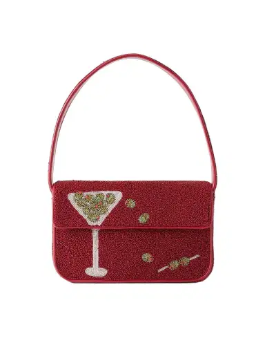 Staud Tommy Bead-embellished Shoulder Bag | Thumbnail 1 Staud Tommy Bead-embellished Shoulder Bag | Thumbnail 1