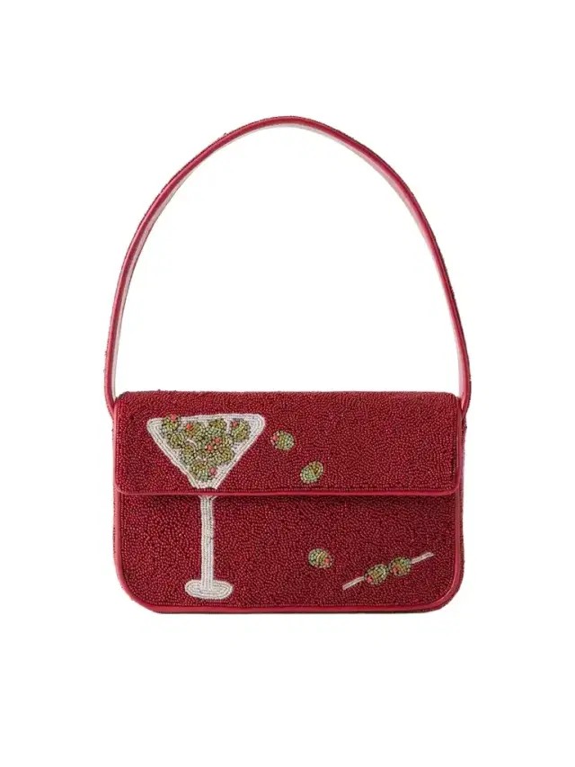 Staud Tommy Bead-embellished Shoulder Bag