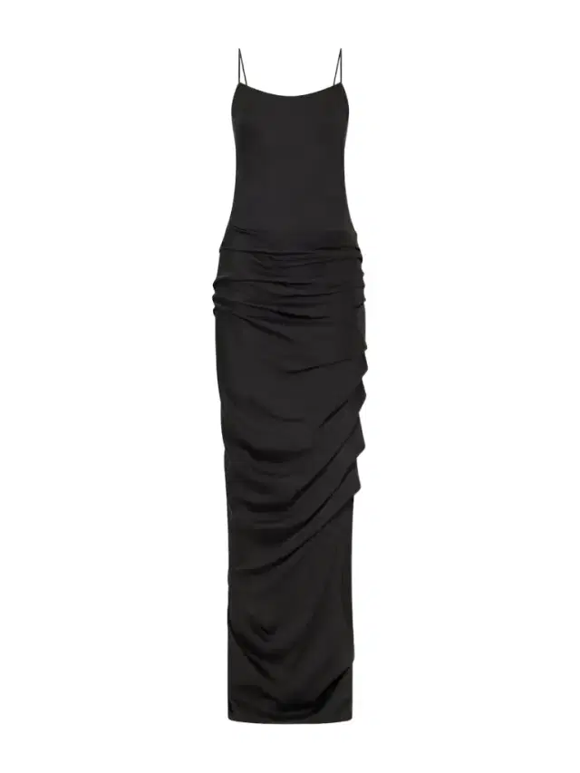 Marmar Halim Draped Satin Gown