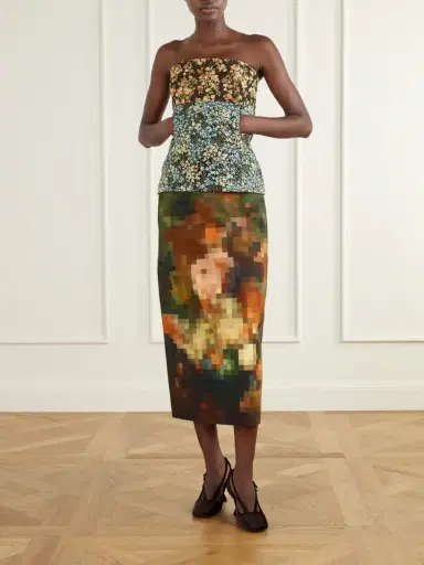 Dries Van Noten Printed Cotton-canvas Midi Skirt | Thumbnail 2