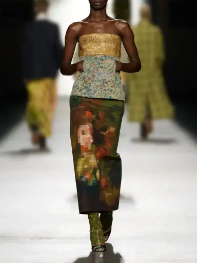Dries Van Noten Printed Cotton-canvas Midi Skirt | Thumbnail 6