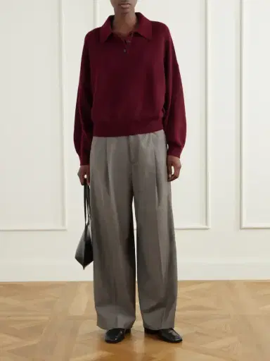 Lisa Yang Etta Cashmere Polo Sweater | Thumbnail 2