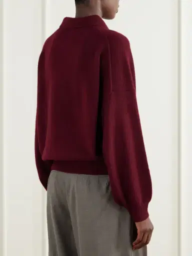 Lisa Yang Etta Cashmere Polo Sweater | Thumbnail 4
