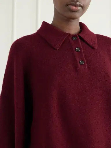 Lisa Yang Etta Cashmere Polo Sweater | Thumbnail 5