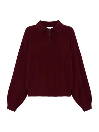 Lisa Yang Etta Cashmere Polo Sweater | Thumbnail 1