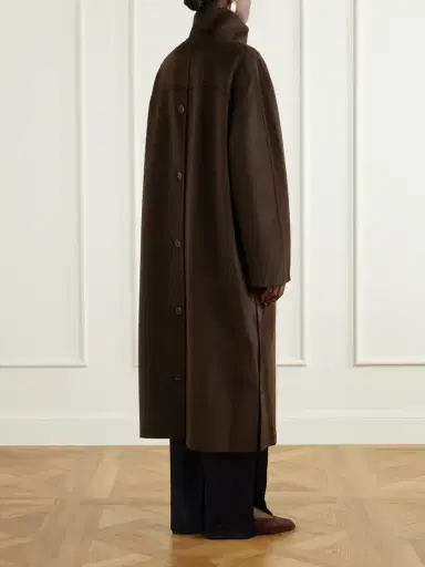 Lisa Yang Button Wool And Cashmere-blend Coat | Thumbnail 4 Lisa Yang Button Wool And Cashmere-blend Coat | Thumbnail 4