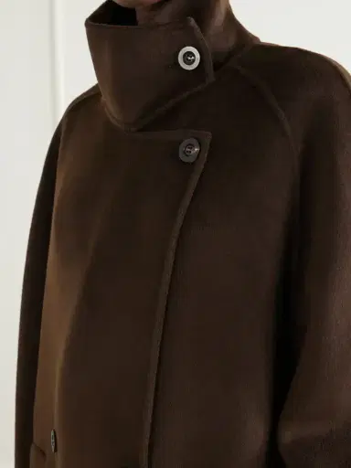 Lisa Yang Button Wool And Cashmere-blend Coat | Thumbnail 5 Lisa Yang Button Wool And Cashmere-blend Coat | Thumbnail 5