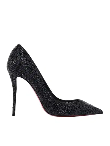 Christian Louboutin La Pigalle 100 Crystal-embellished Leather Pumps | Thumbnail 1 Christian Louboutin La Pigalle 100 Crystal-embellished Leather Pumps | Thumbnail 1