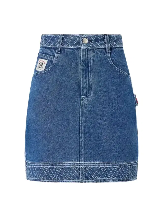 BODE Embroidered Cotton Mini Skirt
