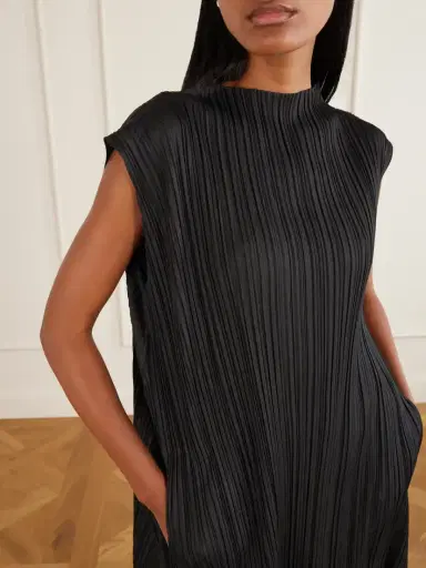 Pleats Please Issey Miyake August Mellow Pleats Plissé Midi Dress | Thumbnail 4