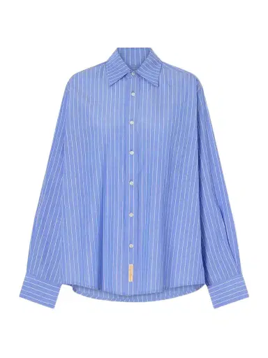 BODE Bluebell Striped Cotton-poplin Shirt | Thumbnail 1 BODE Bluebell Striped Cotton-poplin Shirt | Thumbnail 1