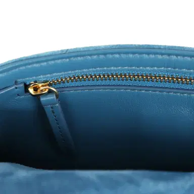 Chanel Chanel Mini "Souplissimo" Flap Bag Blue Suede Gold Hardware | Thumbnail 11 Chanel Chanel Mini "Souplissimo" Flap Bag Blue Suede Gold Hardware | Thumbnail 11