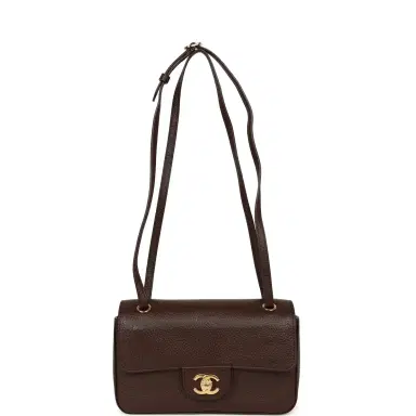 Chanel Chanel Mini "Souplissimo" Flap Bag Dark Brown Grained Calfskin Gold Hardware | Thumbnail 7 Chanel Chanel Mini "Souplissimo" Flap Bag Dark Brown Grained Calfskin Gold Hardware | Thumbnail 7